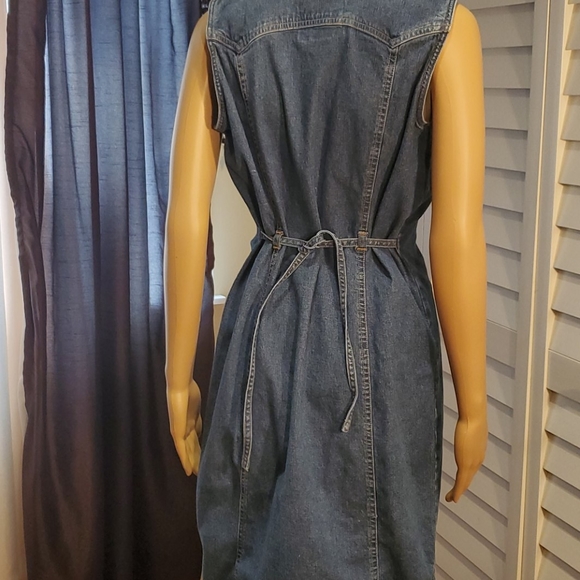 Denim Button-down tie-waist jesse jeans Dress - Picture 9 of 14